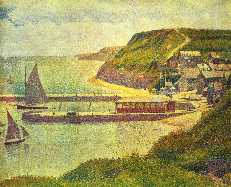 Georges Seurat Port en Bessin Norge oil painting art